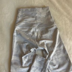 Lululemon white and grey camo leggings